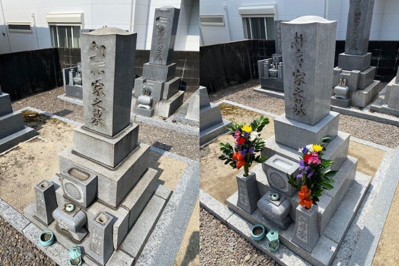 名古屋市　墓石クリーニング